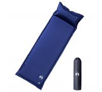 vidaXL Self Inflating Camping Mattress with Pillow 1-Person Navy Blue
