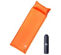 vidaXL Self Inflating Camping Mattress with Pillow 1-Person Orange