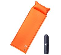 vidaXL Self Inflating Camping Mattress with Pillow 1-Person Orange