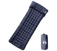 vidaXL Self Inflating Camping Mattress with Pillow 1-Person Sleeping Mat Grey
