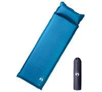vidaXL Self Inflating Camping Mattress with Pillow 1-Person Turquoise