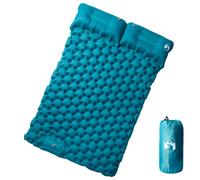 vidaXL Self Inflating Camping Mattress with Pillows 2-Person Blue