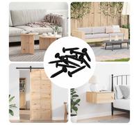 vidaXL Self Tapping Nail 9000 pcs Black Steel