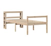 vidaXL Senior Bed with Headboard Bed Base Bed Frame 90x190 cm Solid Wood Pine