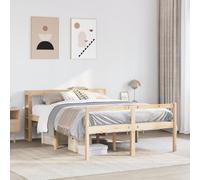 vidaXL Senior Bed with Headboard without Mattress 120x190 cm Small Double