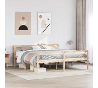 vidaXL Senior Bed with Headboard without Mattress 200x200 cm