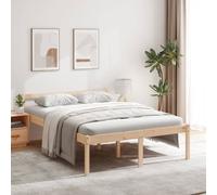 vidaXL Senior Bed without Mattress 140x190cm Solid Wood Pine