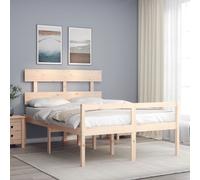 vidaXL Senior Bed without Mattress 140x200 cm Solid Wood