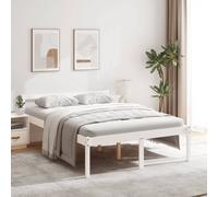 Vidaxl Senior Bed Without Mattress White 120X200Cm Solid Wood Pine
