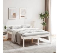 Vidaxl Senior Bed Without Mattress White 135X190Cm Double