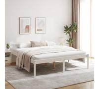 Vidaxl Senior Bed Without Mattress White 180X200Cm Super King Size