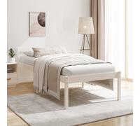 vidaXL Senior Bed without Mattress White 90x190cm Single