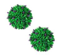 Vidaxl Set Of 2 Artificial Boxwood Ball With Lavender 30 Cm Artificial Plants