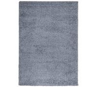 vidaXL Shaggy Area Rug - High Pile Silver Grey 240x340 cm Rectangular Rug for Living Room, Bedroom, Office, Indoor/Outdoor Use, Non-Slip Polyester Carpet