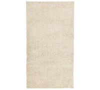 vidaXL Shaggy Rug - Gold Polypropylene High Pile | 60x110 cm | Soft Indoor Area Carpet, Suitable for Underfloor Heating, Easy to Clean, Modern Home Decor, 375338