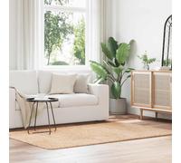 Shaggy Rug Beige 130x200 cm High Pile 100% Polyester Soft Non-Slip Luxury Plush