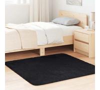 Vidaxl Shaggy Rug High Pile Navarra Black 120X120 Cm Polyester