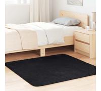 vidaXL Shaggy Rug High Pile NAVARRA Black 120x120 cm Polyester