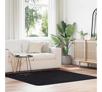 vidaXL Shaggy Rug High Pile NAVARRA Black 160x160 cm Polyester
