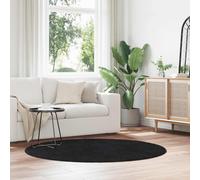 vidaXL Shaggy Rug High Pile NAVARRA Black 160x160 cm Polyester