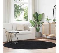 vidaXL Shaggy Rug High Pile NAVARRA Black 200x200 cm Polyester