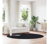 (black, 240 x 240 cm/round) vidaXL Shaggy Rug High Pile NAVARRA Dusty Pink 200x200 cm Polyester Area Rug