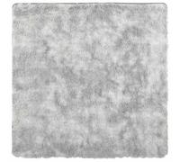 vidaXL shaggy rug high pile cream 120x120cm polyester - modern non-slip floor carpet for indoor outdoor use, living room, bedroom, patio