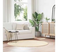 vidaXL Shaggy Rug High Pile NAVARRA Cream 160x160 cm Polyester