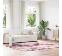 vidaXL Shaggy Rug High Pile NAVARRA Dusty Pink 240x240 cm Polyester