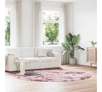 vidaXL Shaggy Rug High Pile NAVARRA Dusty Pink 240x240 cm Polyester
