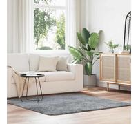Vidaxl Shaggy Rug High Pile Navarra Light Grey 160X160 Cm Polyester