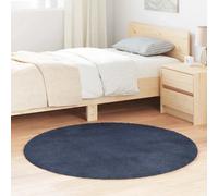 Vidaxl Shaggy Rug High Pile Navarra Navy 120X120 Cm Polyester