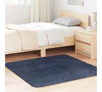 vidaXL Shaggy Rug High Pile NAVARRA Navy 120x120 cm Polyester