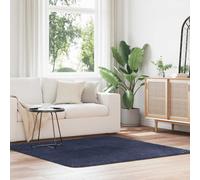 vidaXL Shaggy Rug High Pile NAVARRA Navy 160x160 cm Polyester