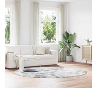 Shaggy Rug High Pile NAVARRA Silver Grey 240x240 cm Polyester