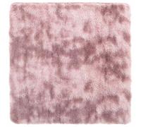 vidaXL Shaggy Rug - High Pile Square 160x160 cm Dusty Pink Polyester Carpet Non-Slip Modern Plush Floor Mat for Living Room, Bedroom, Office, Indoor/Outdoor