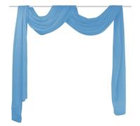 vidaXL Sheer Voile Drape in Turquoise - Versatile Window Dressing or Wedding Canopy Decor with Light-filtering Design - 140 x 600 cm Polyester Fabric'