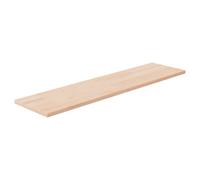 Vidaxl Shelf Board 80X20X1.5 Cm Untreated Solid Wood Oak