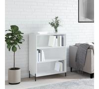 vidaxL Shelf Cabinet High Gloss White 69.5x32.5x90 cm Engineered Wood