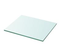 vidaXL Shelf Panel Glass Clear 30x25cm Storage Plate Sheet Shelving Display