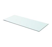 vidaXL Shelf Panel Glass Clear 70x30cm Storage Plate Sheet Shelving Display