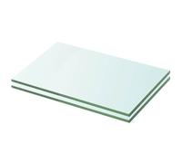 vidaXL 1/2PCS Multi Sizes Shelves Panel Glass Clear Sheet Shelf Panel Ledge
