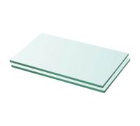 Vidaxl Shelves 2 Pcs Panel Glass Clear 30X12 Cm