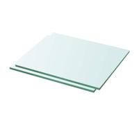1/2x Shelves Panel Glass Clear Sheet Shelf Panel Ledge Multi Sizes vidaXL