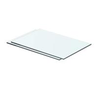 (40 x 20 cm/ 2 pcs) vidaXL 1/2x Shelves Panel Glass Clear Sheet Shelf Panel Ledge Multi Sizes