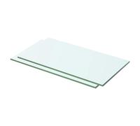 vidaXL Shelves 2 pcs Panel Glass Clear 50x20 cm