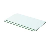 Vidaxl Shelves 2 Pcs Panel Glass Clear 50X20 Cm