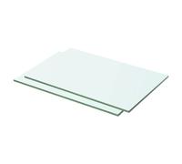 Vidaxl Shelves 2 Pcs Panel Glass Clear 50X25 Cm
