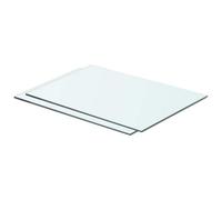 vidaXL Shelves 2 pcs Panel Glass Clear 50x30 cm