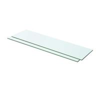 1/2x Shelves Panel Glass Clear Sheet Shelf Panel Ledge Multi Sizes vidaXL